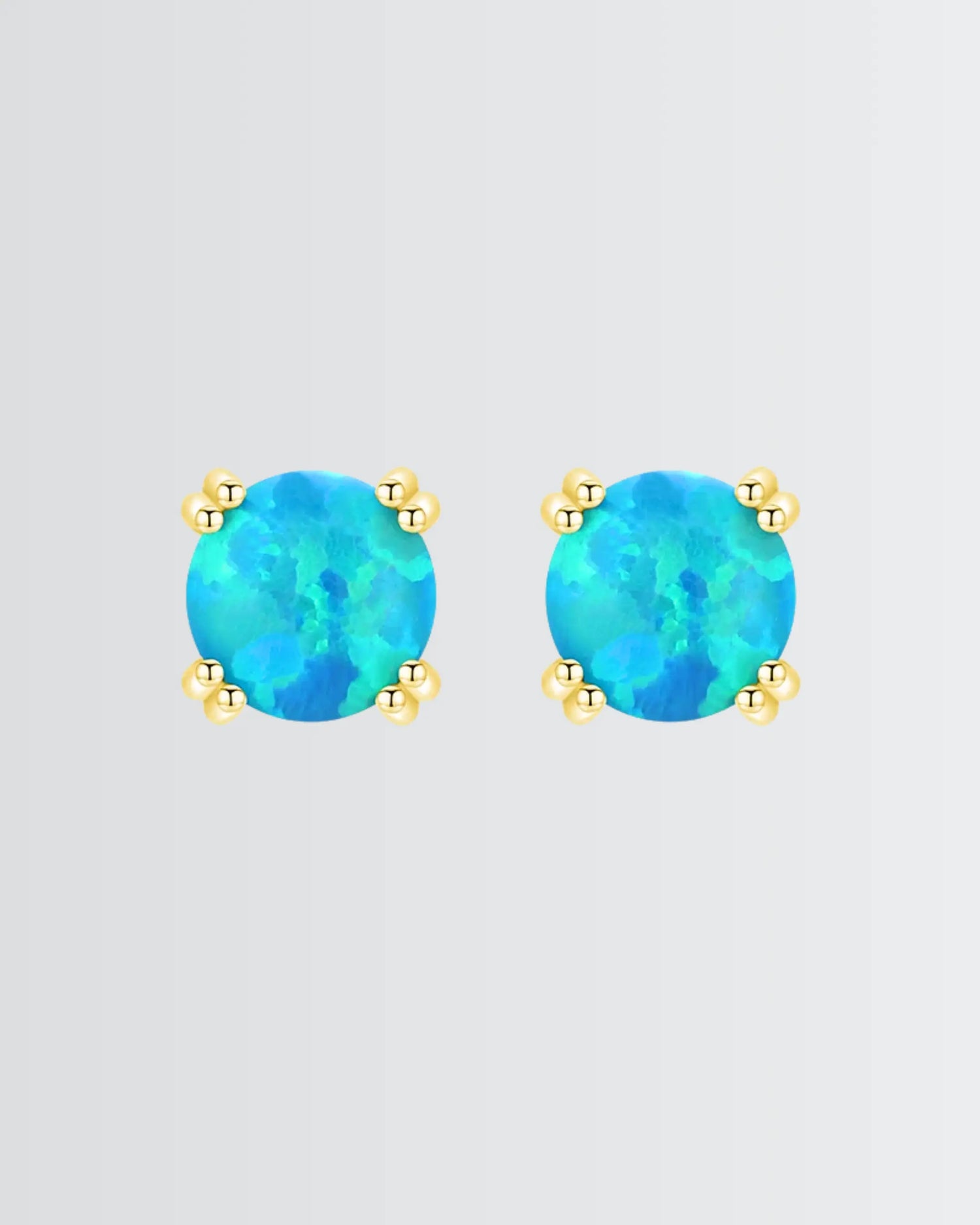 Let Your Ears Catch The Glow Studs -  Silver Earrings by BLINGLANE