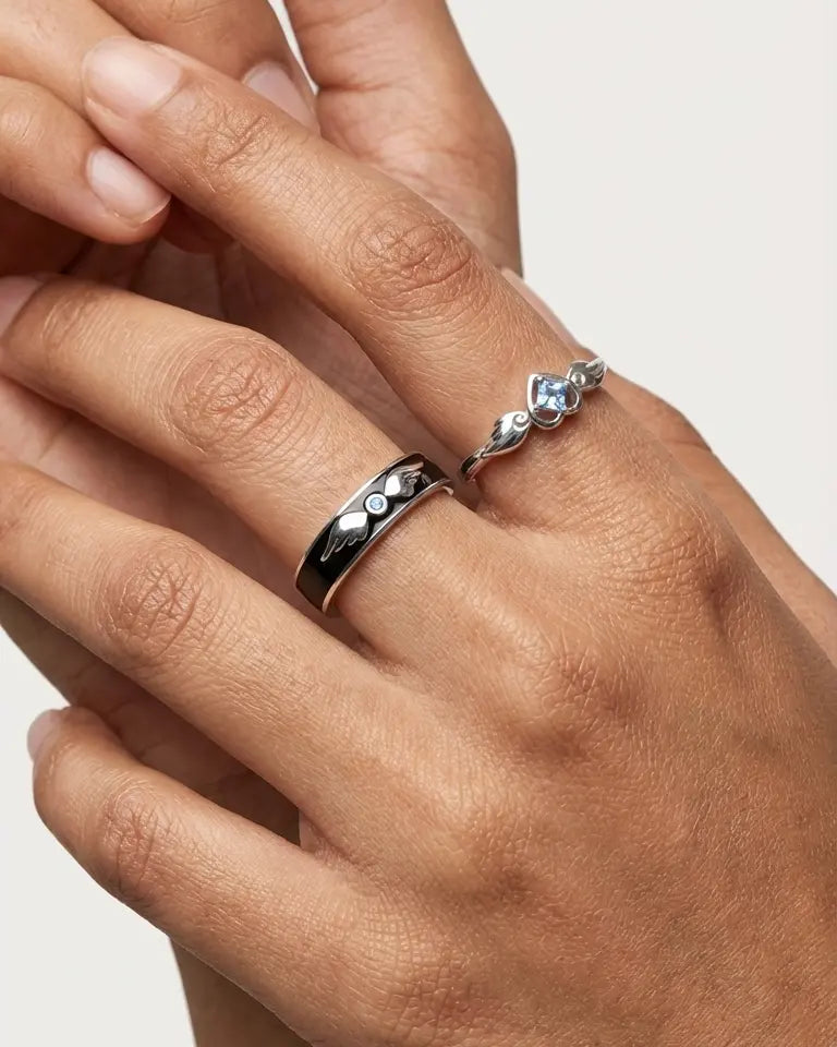 Lifted By Love Forever Love Bands -  Silver Ring by BLINGLANE