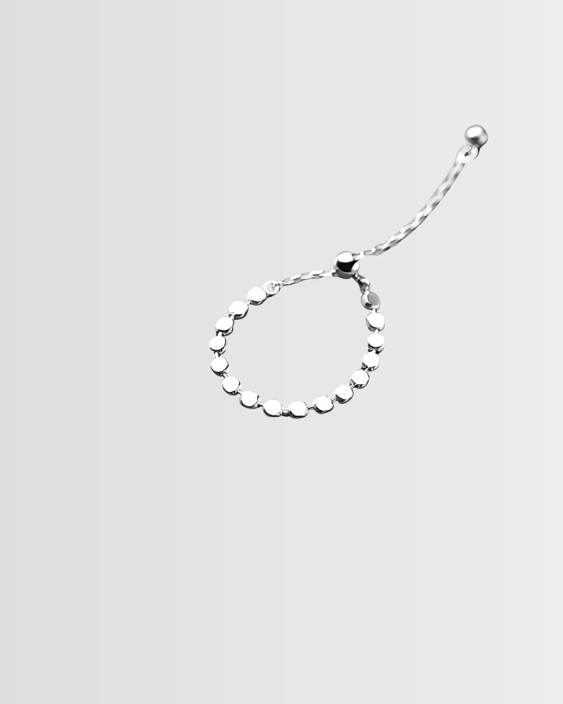 Lilliputian Discs Chain Ring -  Silver Ring by BLINGLANE