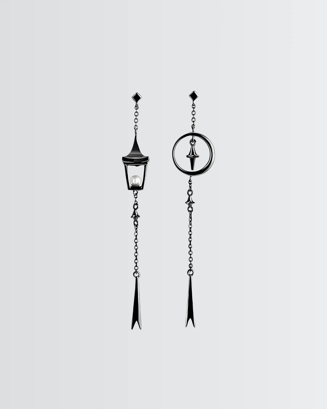 London Nights Drop Earrings - Silver Earrings by BLINGLANE