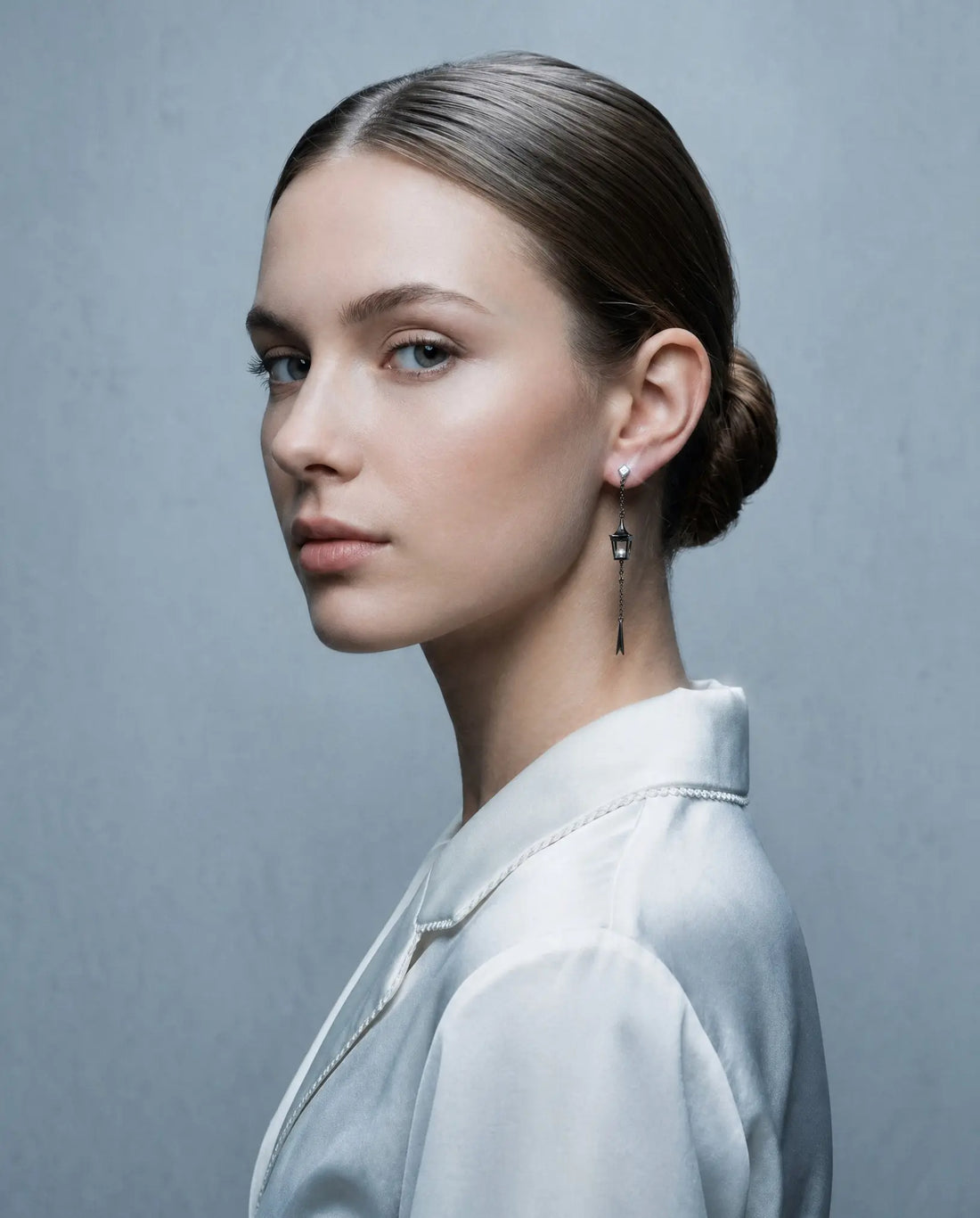 London Nights Drop Earrings -  Silver Earrings by BLINGLANE