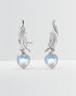 Lush Heart Elite Earrings -  Silver Earrings by BLINGLANE