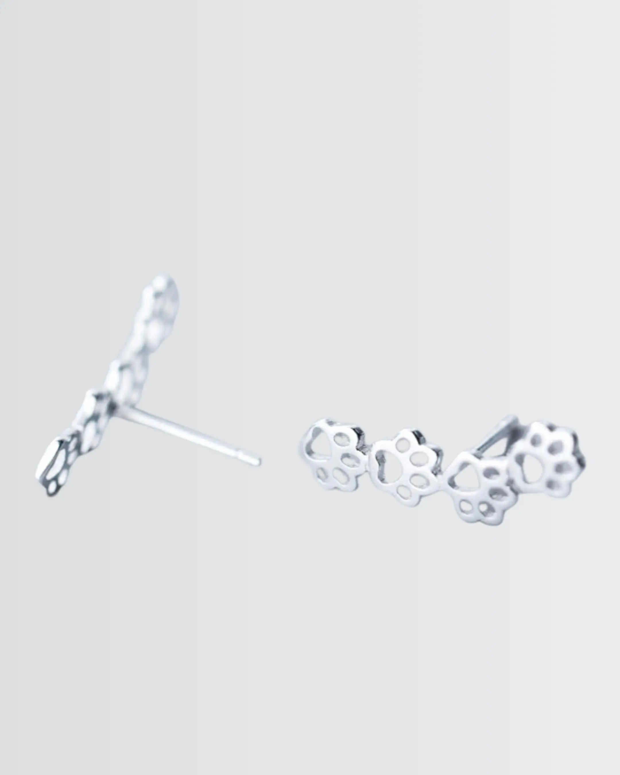 Minimal Pawfect Earrings -  Silver Earrings by BLINGLANE