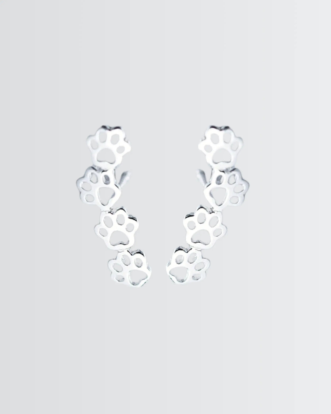 Minimal Pawfect Earrings - Silver Earrings by BLINGLANE