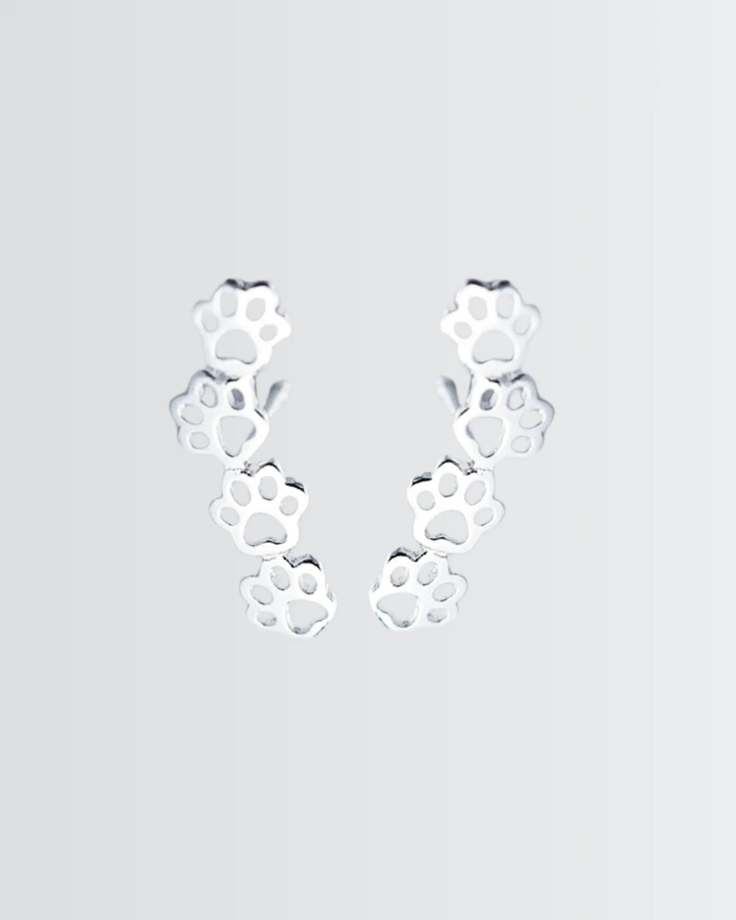 Minimal Pawfect Earrings -  Silver Earrings by BLINGLANE
