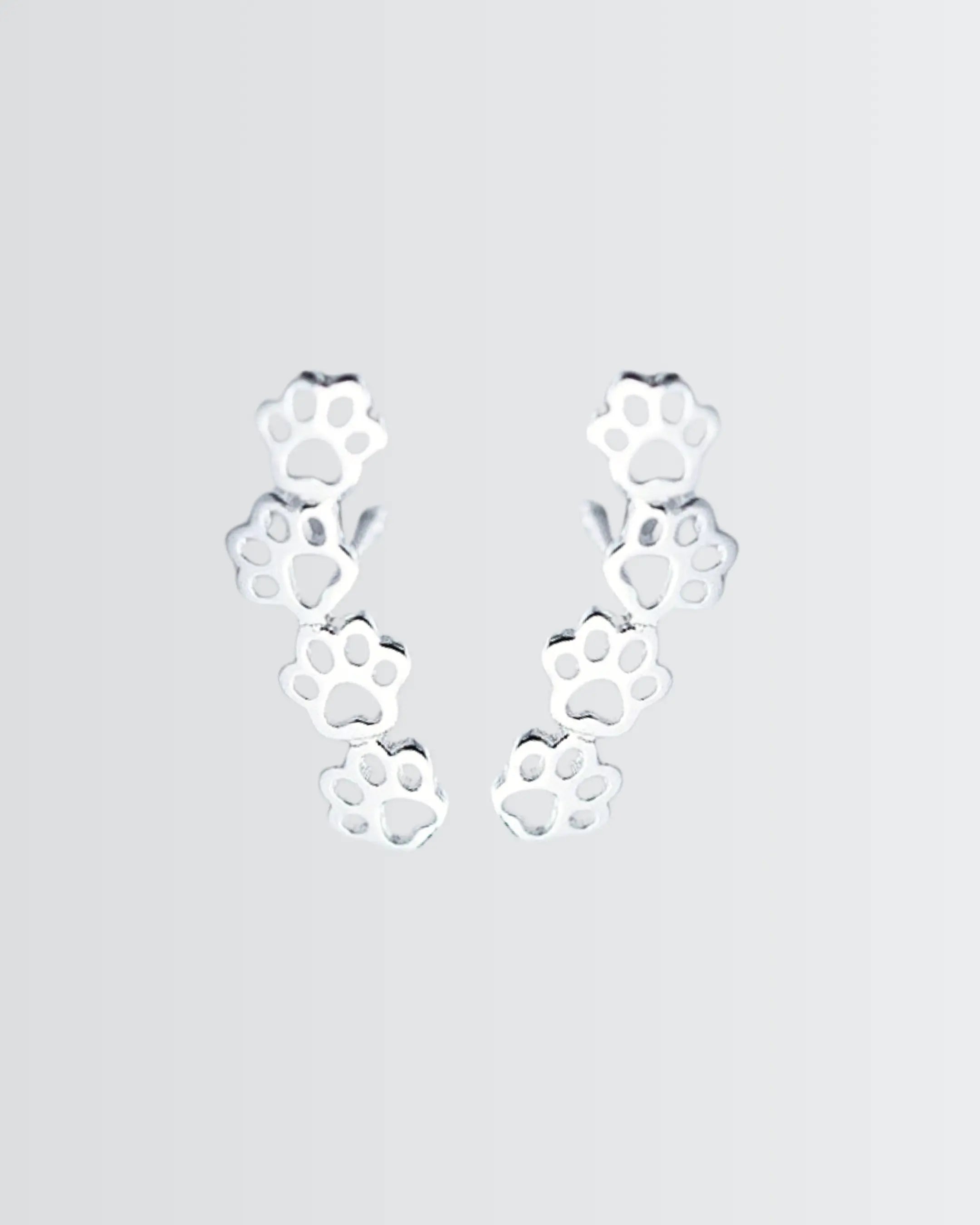 Minimal Pawfect Earrings -  Silver Earrings by BLINGLANE