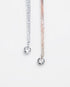 Minimal Solitaire Necklace -  Silver Necklace by BLINGLANE