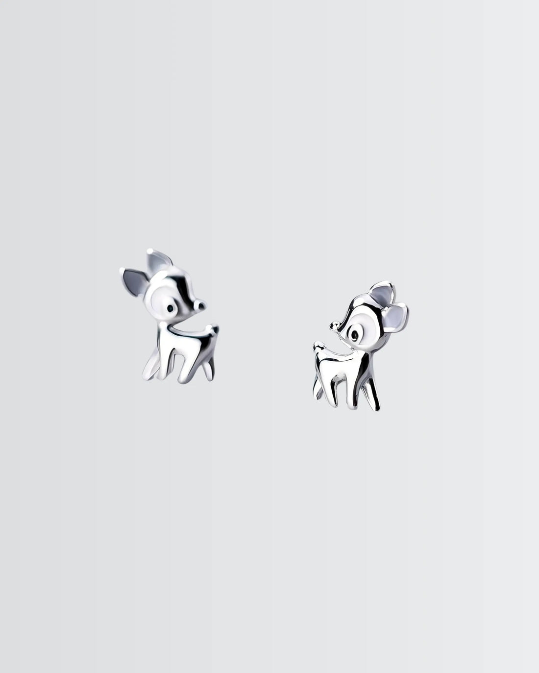 My Lil Deer Studs -  Silver Earrings by BLINGLANE