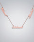 Personalize Three Names Necklace -  Silver Necklace by BLINGLANE