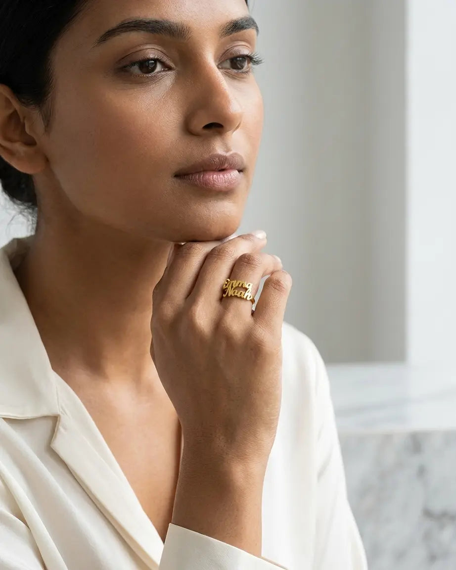 Personalize Two Names Ring -  Fashion Ring by BLINGLANE