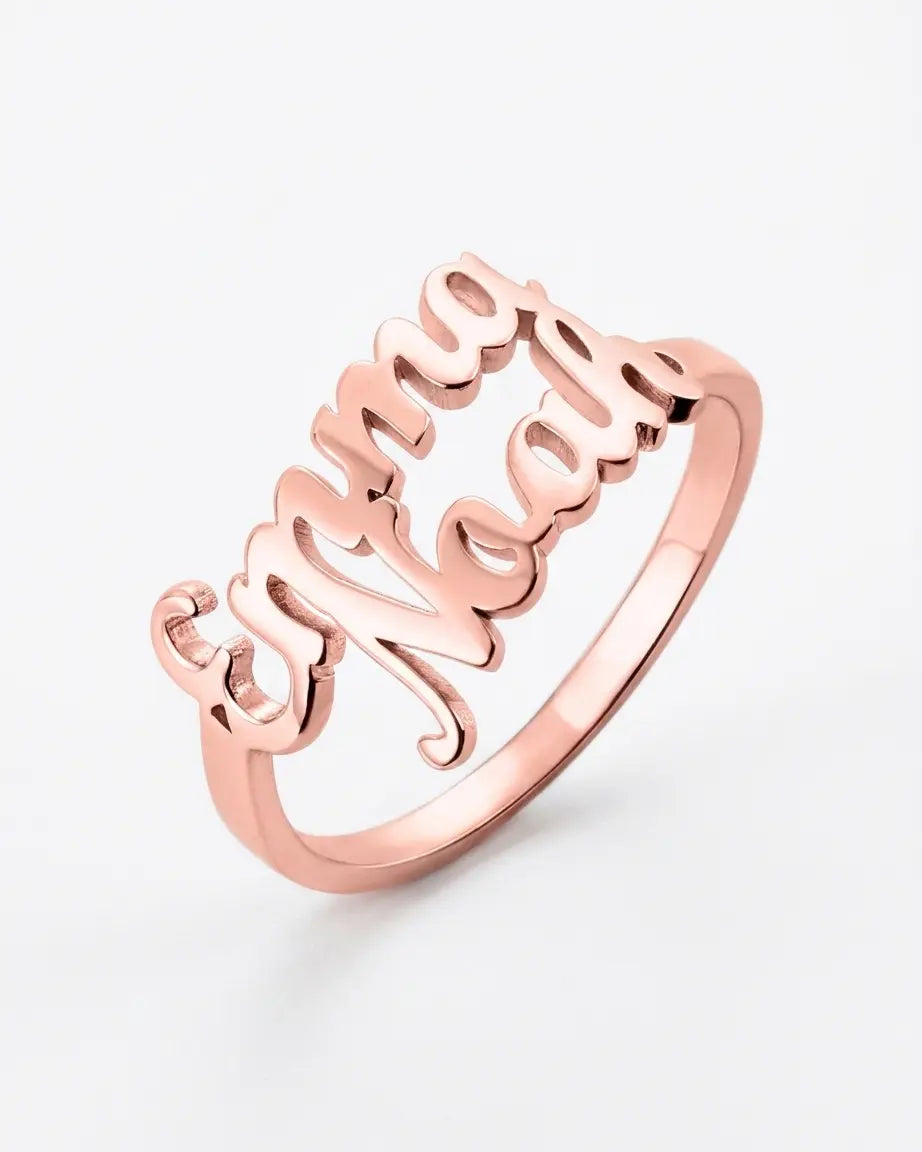 Personalize Two Names Ring -  Fashion Ring by BLINGLANE