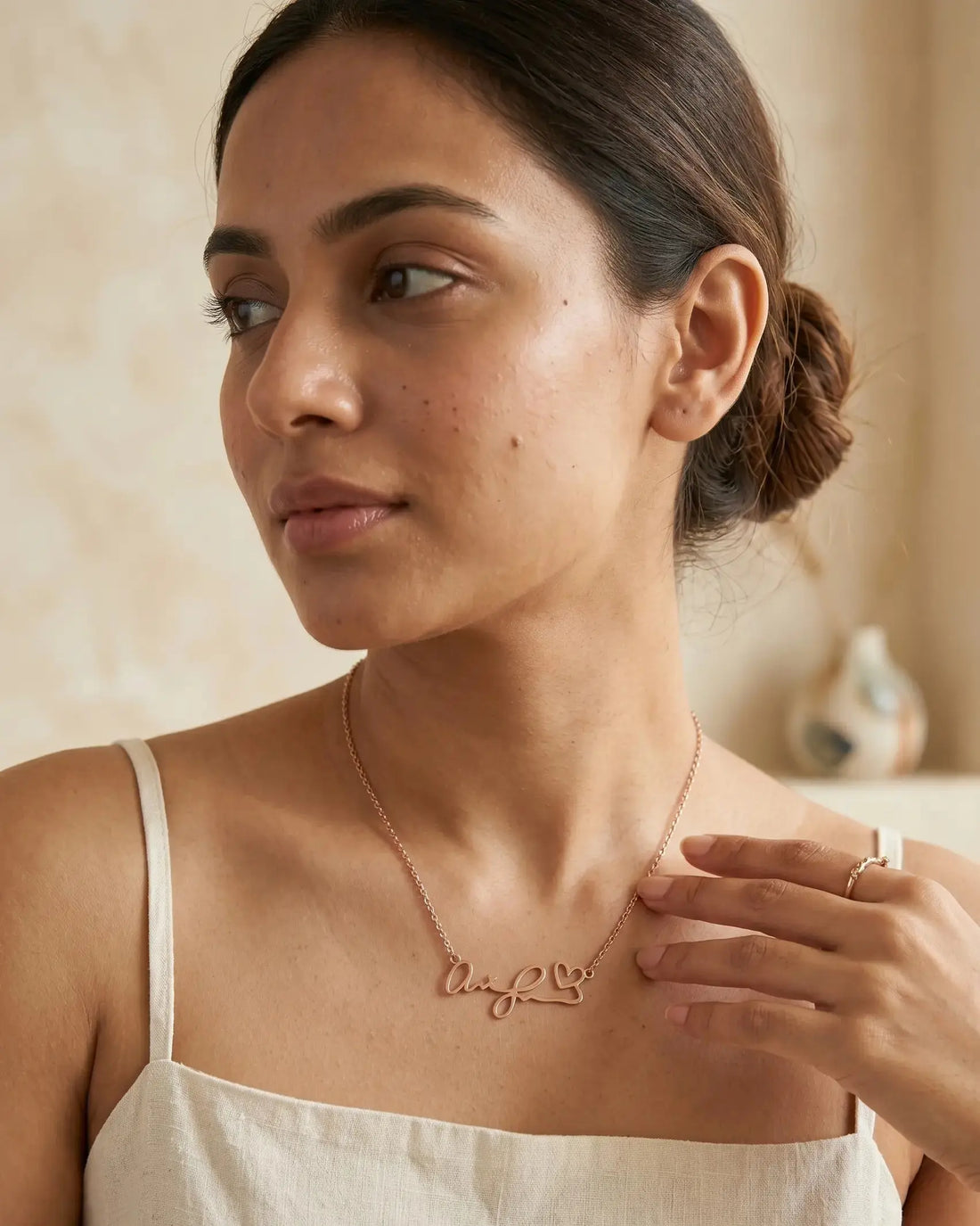 Personalize Your Handwritten Signature Necklace -  Silver Necklace by BLINGLANE