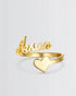 Personalize Your LGBTQIA2S+ Name & Heart Ring -  Fashion Ring by BLINGLANE