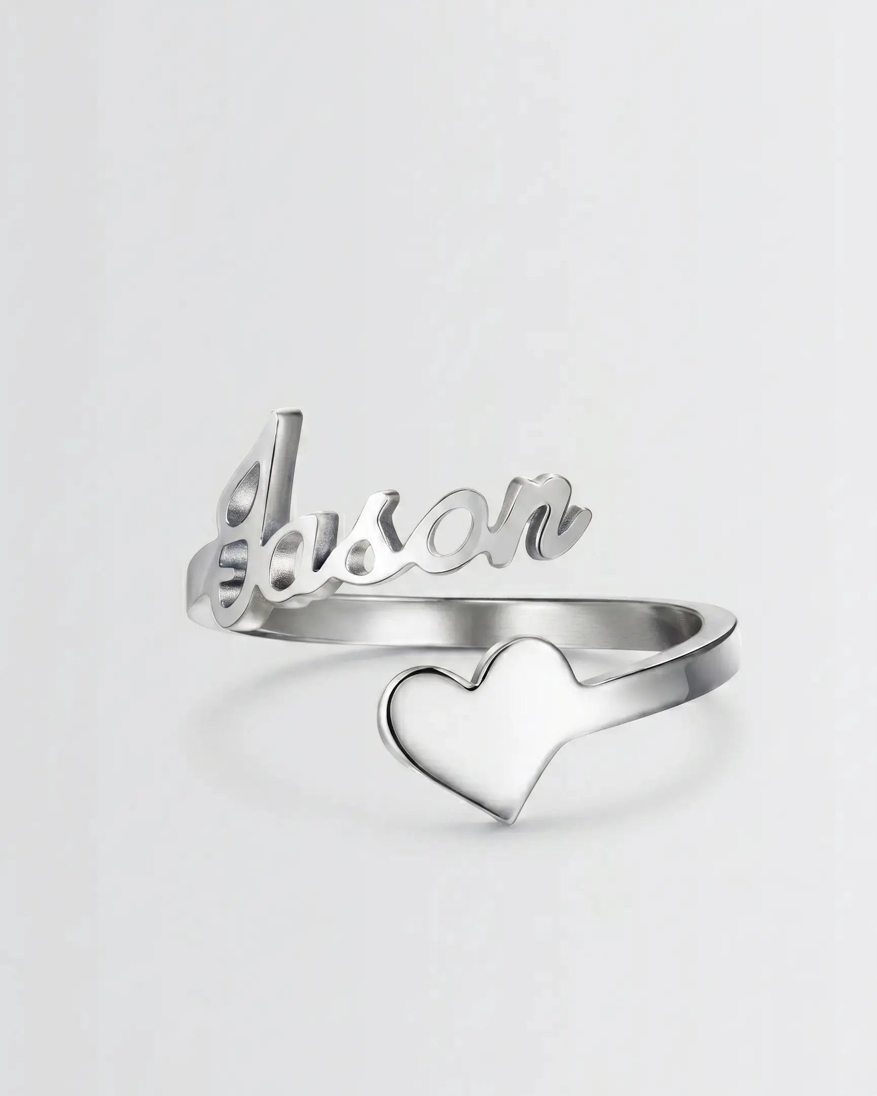 Personalize Your LGBTQIA2S+ Name &amp; Heart Ring -  Fashion Ring by BLINGLANE