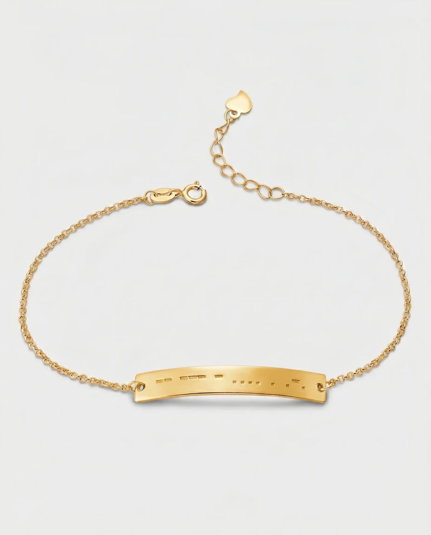 Personalize Your Morse Code Bar Bracelet -  Silver Bracelet by BLINGLANE