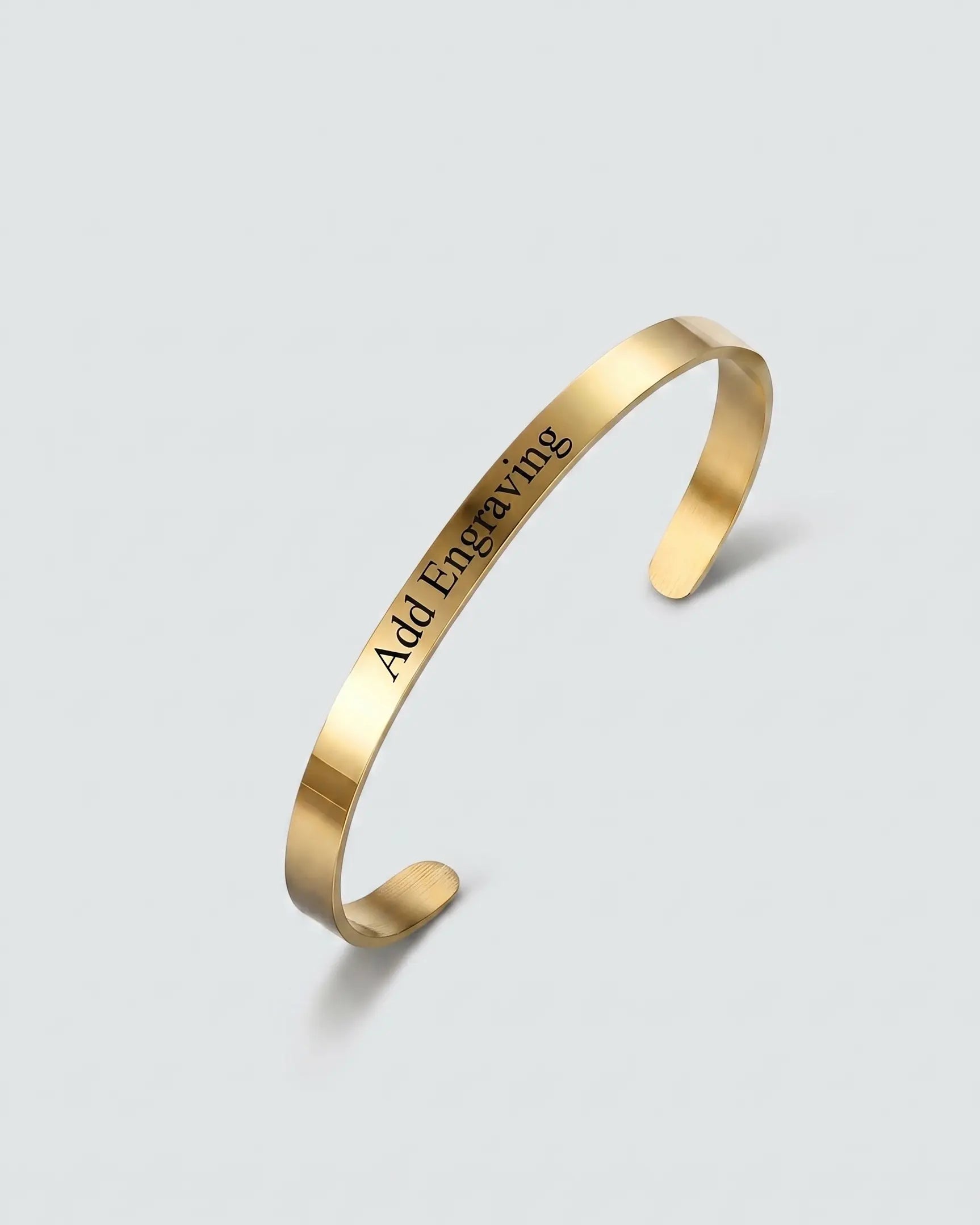 Personalize Your Name 6 mm Cuff Bangle -  Fashion Bangle by BLINGLANE