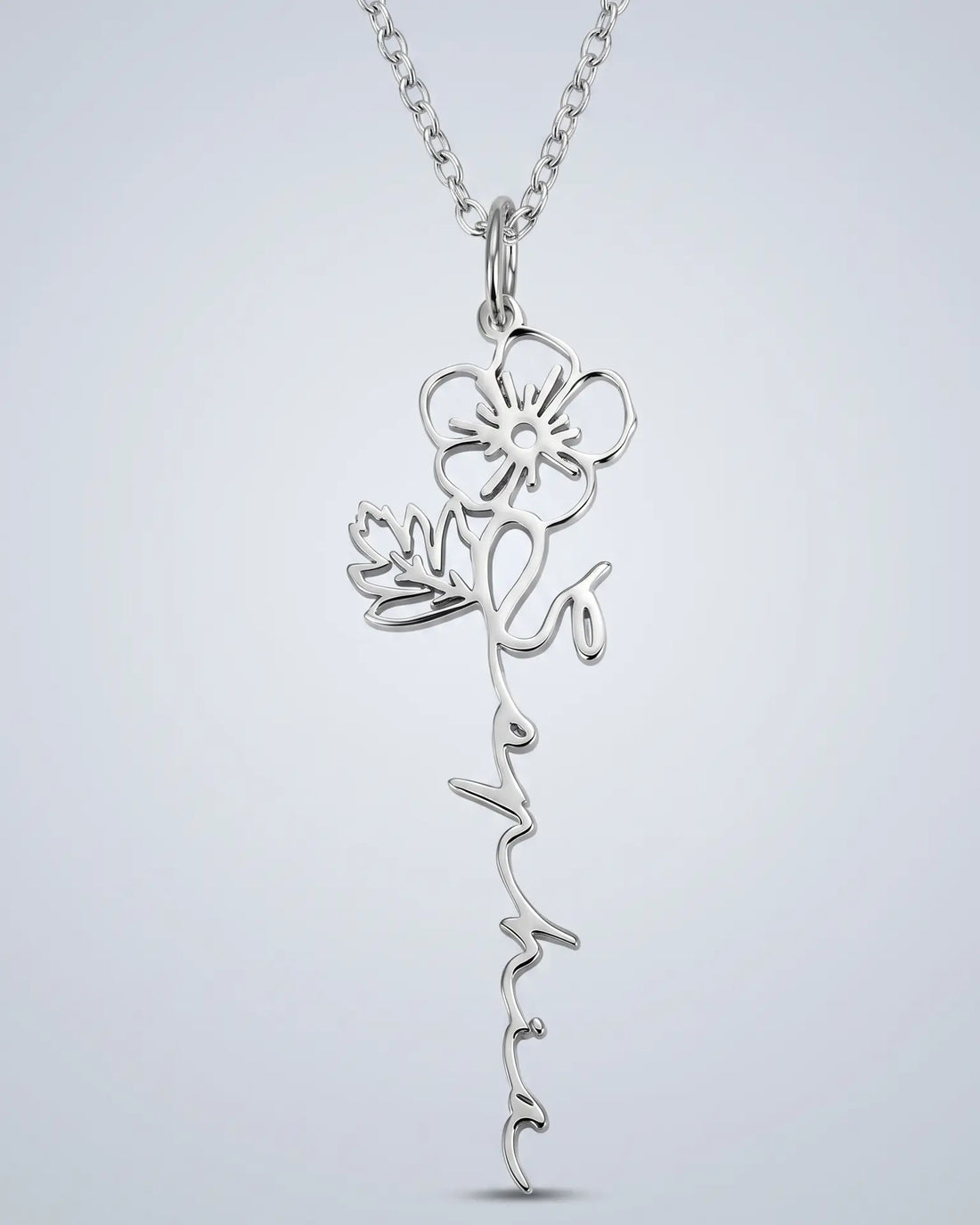 Personalize Your Name & Birth Flower Necklace-Tailor - Fashion Necklace by BLINGLANE