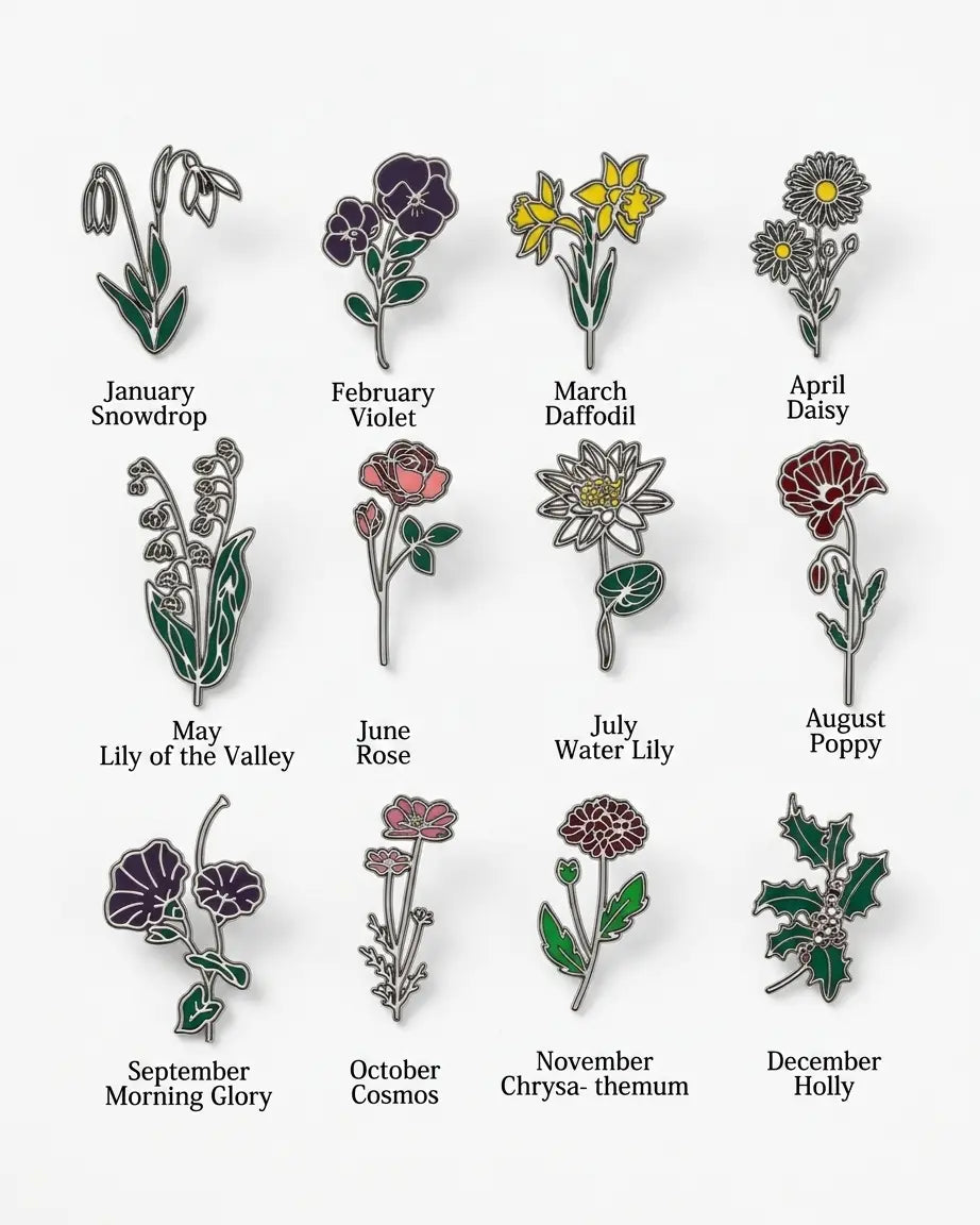 Personalize Your Name &amp; Birth Flower Oblong Necklace-Tailor -  Fashion Necklace by BLINGLANE
