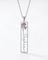 Personalize Your Name & Birth Flower Oblong Necklace-Tailor -  Fashion Necklace by BLINGLANE
