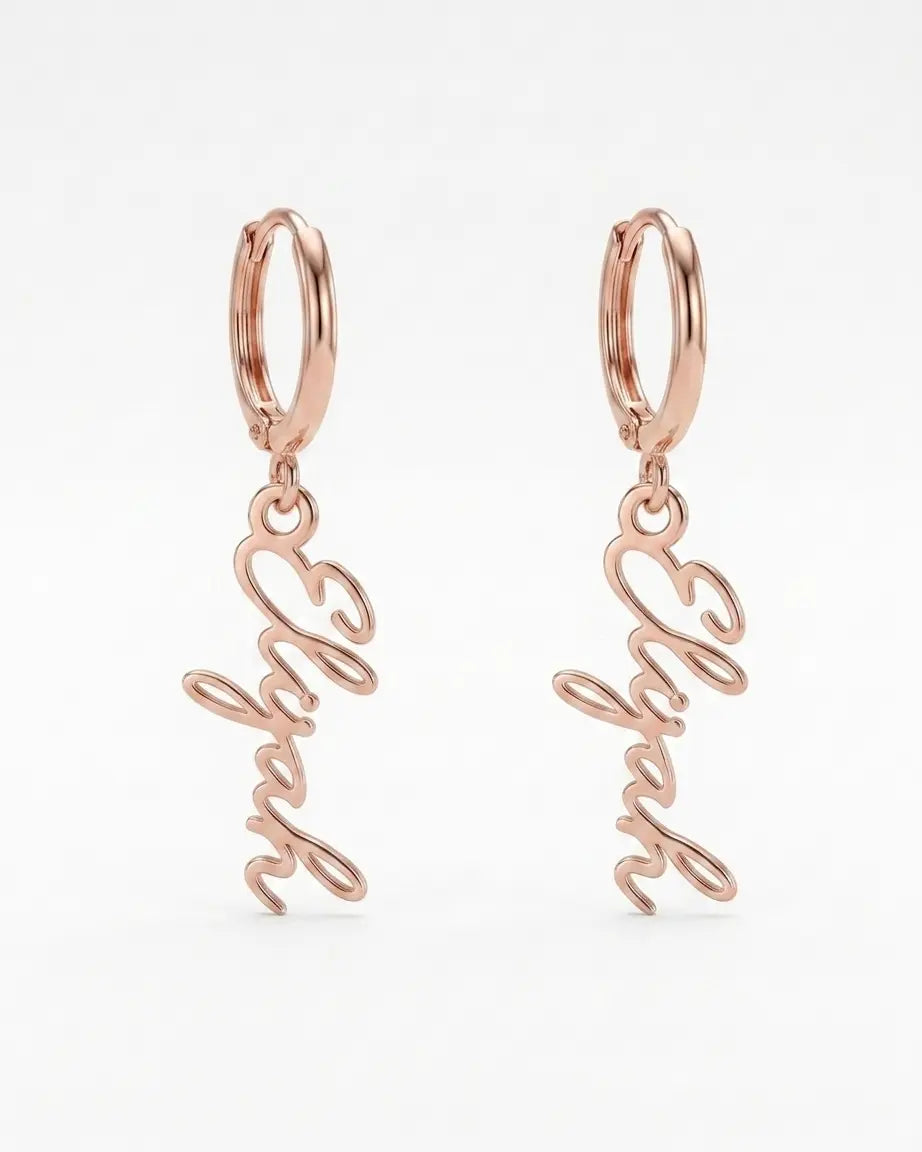 Personalize Your Name Earrings- Tailor -  Fashion Earrings by BLINGLANE
