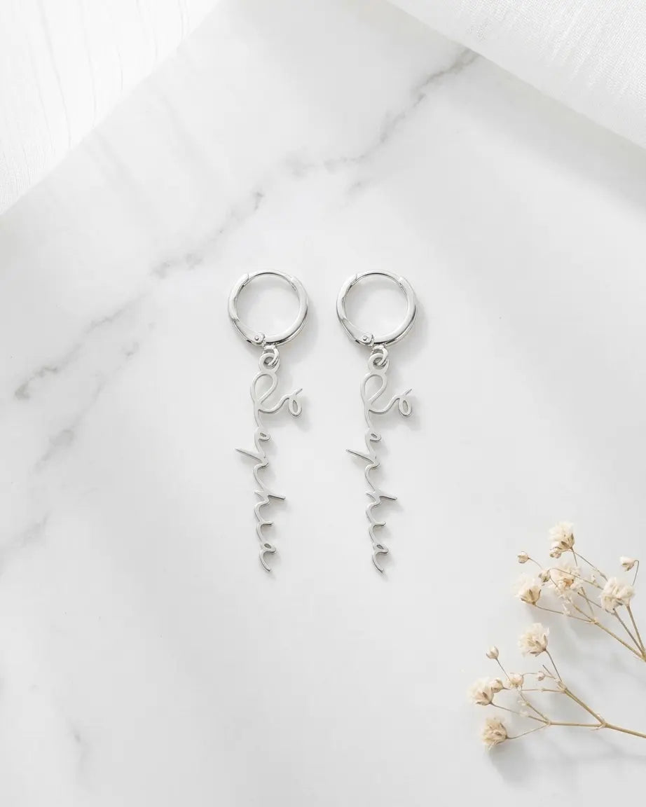 Personalize Your Name Earrings- Tailor -  Fashion Earrings by BLINGLANE