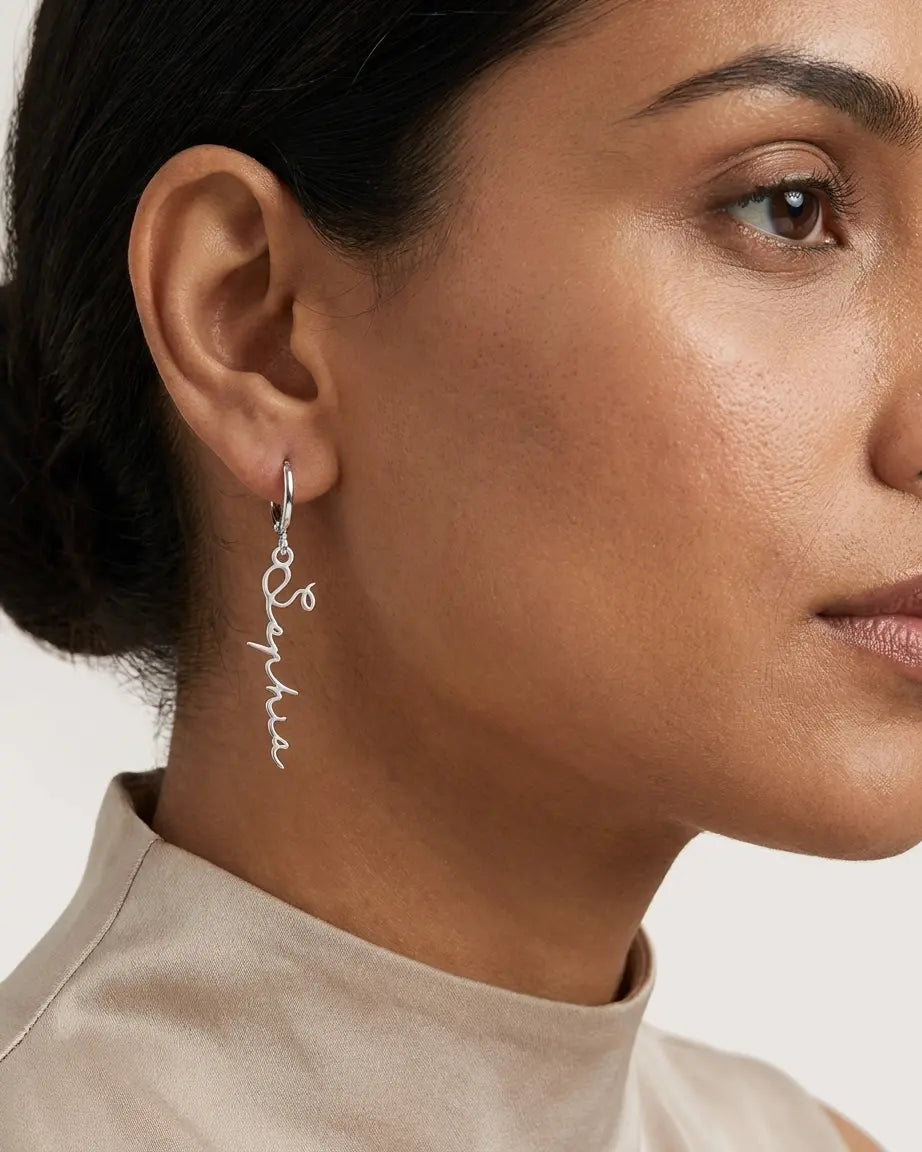 Personalize Your Name Earrings- Tailor -  Fashion Earrings by BLINGLANE