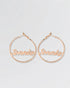 Personalize Your Name Hoop Earrings -  Fashion Earrings by BLINGLANE