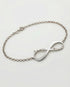 Personalize Your Names Infinity Bracelet -  Silver Bracelet by BLINGLANE