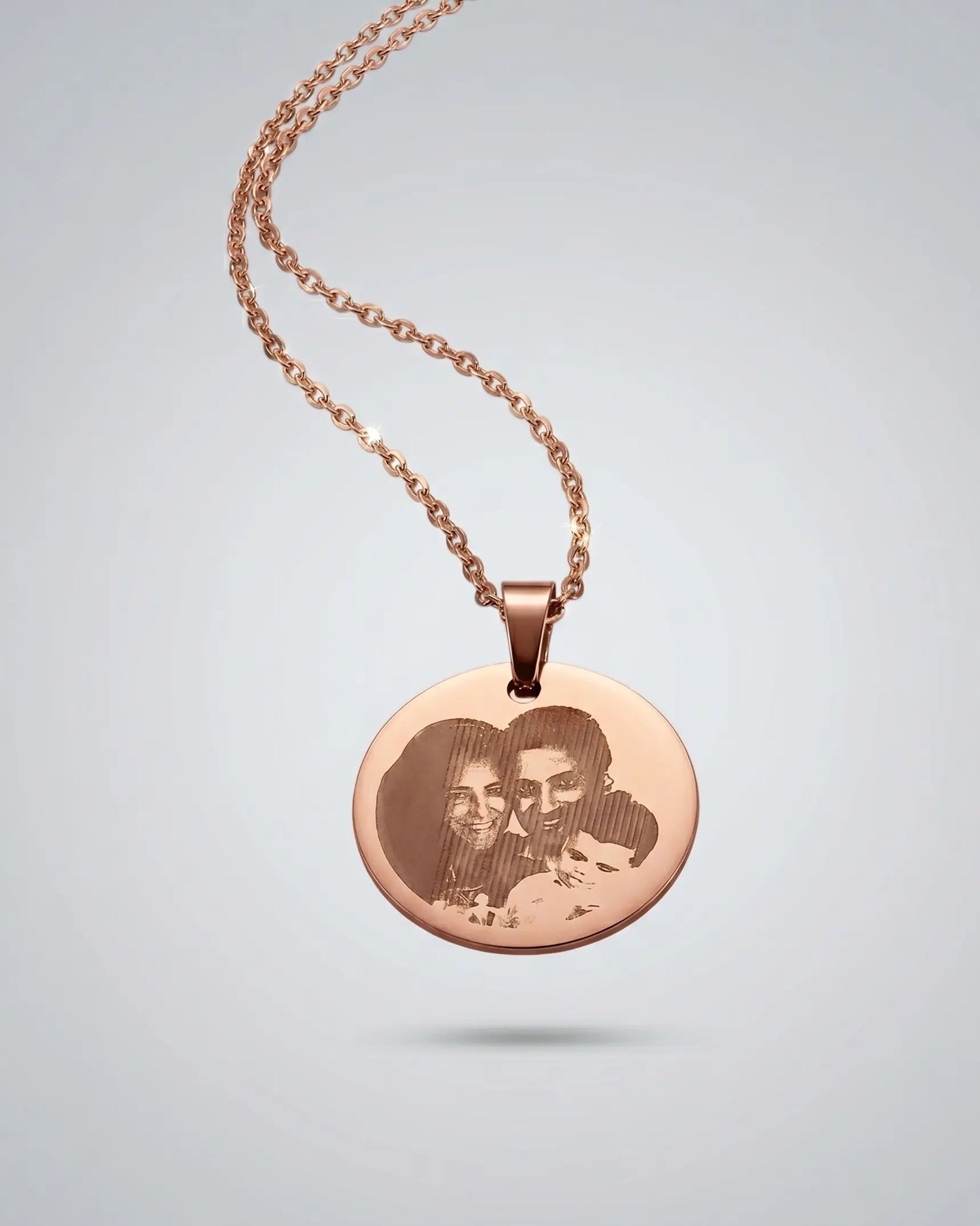 Personalize Your Photo &amp; Message Engraved Necklace -  Fashion Necklace by BLINGLANE