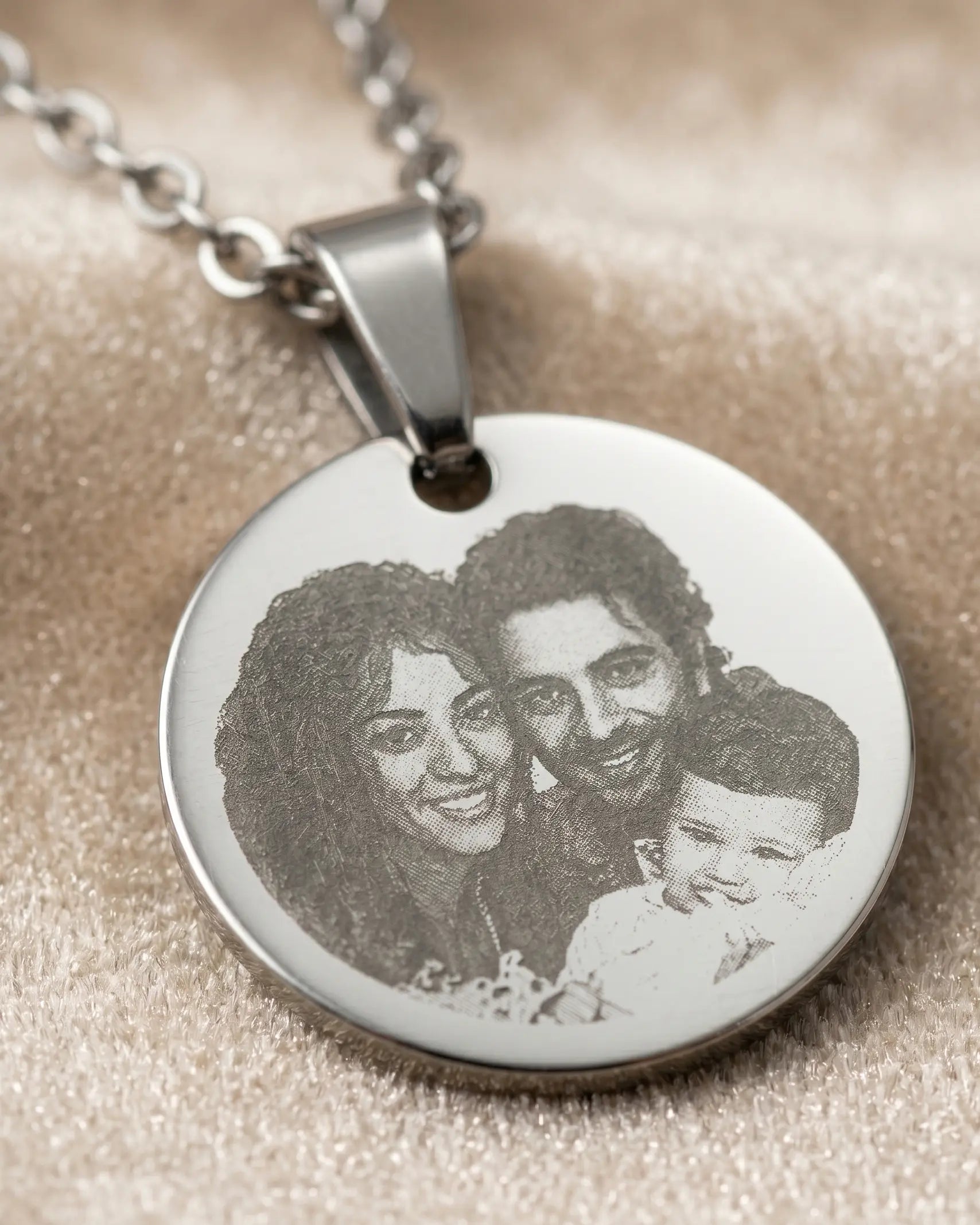 Personalize Your Photo &amp; Message Engraved Necklace -  Fashion Necklace by BLINGLANE