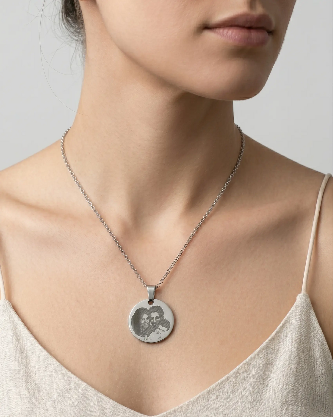 Personalize Your Photo &amp; Message Engraved Necklace -  Fashion Necklace by BLINGLANE