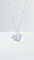Powerful In Love Heart Necklace -  Silver Necklace by BLINGLANE