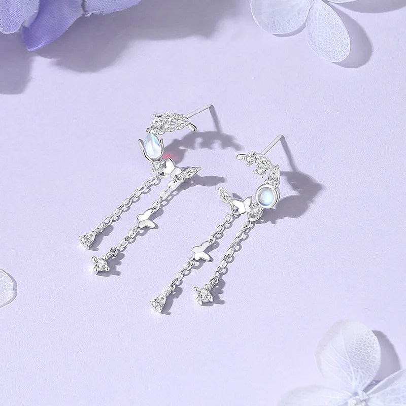 Flutter Glow Tassel Earrings