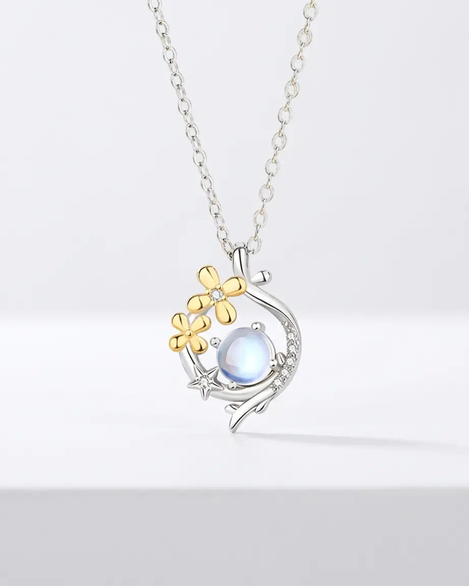Serene Trails Elite Necklace -  Silver Necklace by BLINGLANE