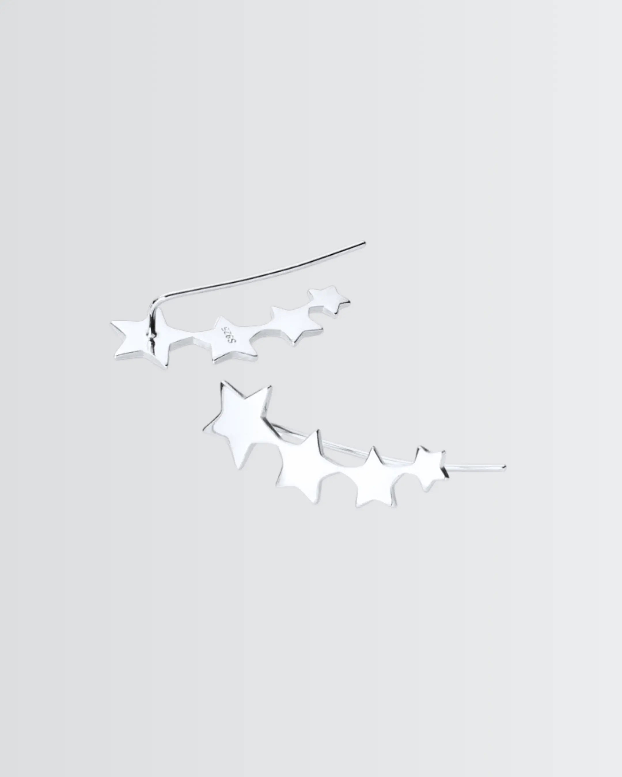 Shooting Stars Ear Climbers -  Silver Earrings by BLINGLANE