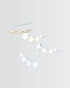 Shooting Stars Ear Climbers -  Silver Earrings by BLINGLANE