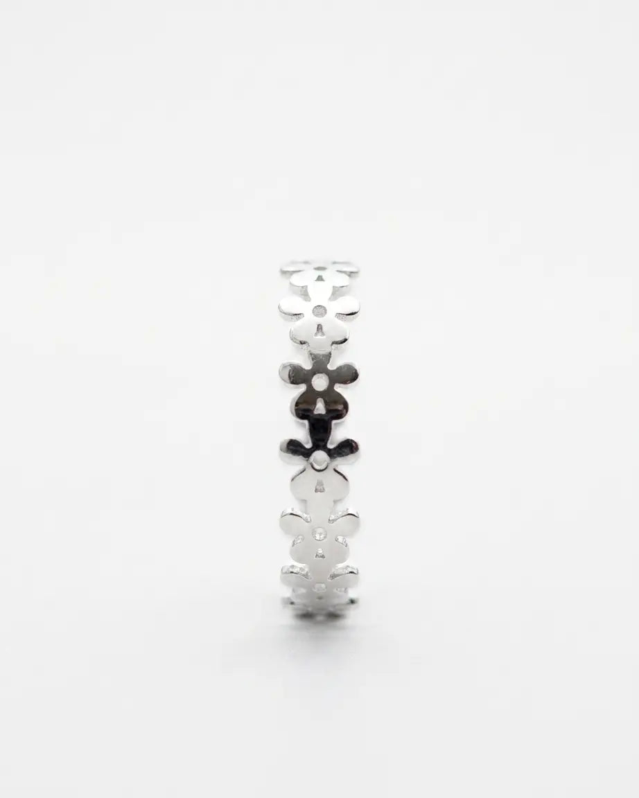 Soft As Petal, Bold As You Ring -  Silver Ring by BLINGLANE