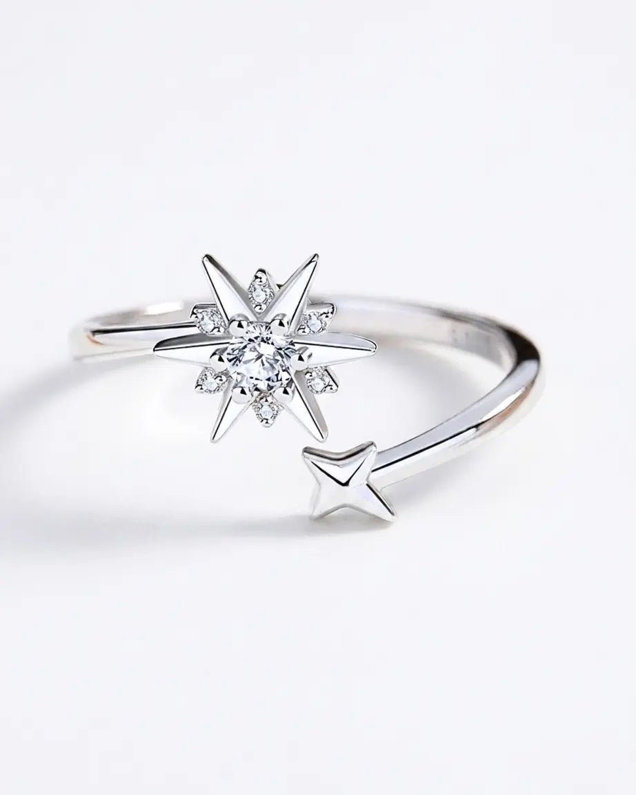 Stardust Spinner Ring - Silver Ring by BLINGLANE