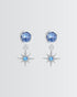 Starlit Soul Earrings -  Silver Earrings by BLINGLANE