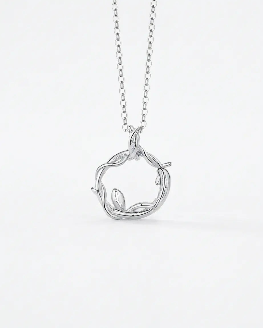 Tangled In Love Forever Couple  Necklace -  Silver Necklace by BLINGLANE