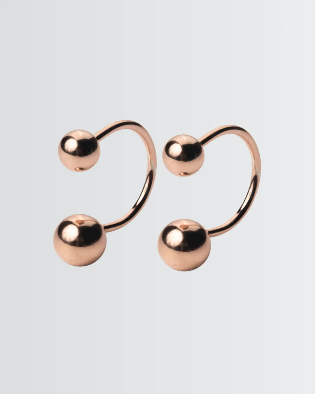 The Beaded Affair Minimal Studs -  Silver Earrings by BLINGLANE