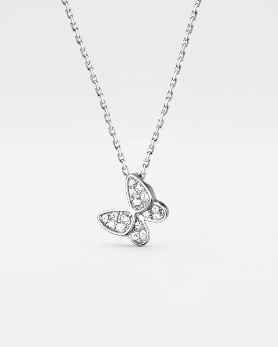 The Blingfly Minimal Necklace -  Silver Necklace by BLINGLANE