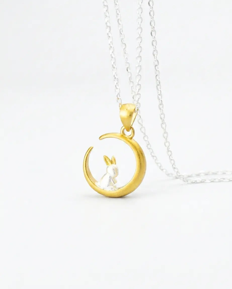 The Lucky Hopper Minimal Necklace - Silver Necklace by BLINGLANE