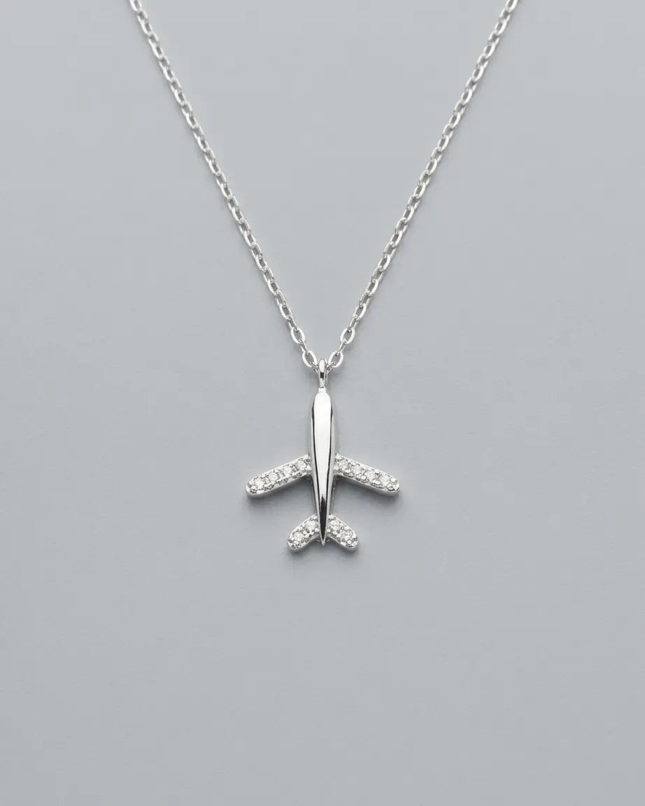 Wanderlust Minimal Necklace - Silver Necklace by BLINGLANE