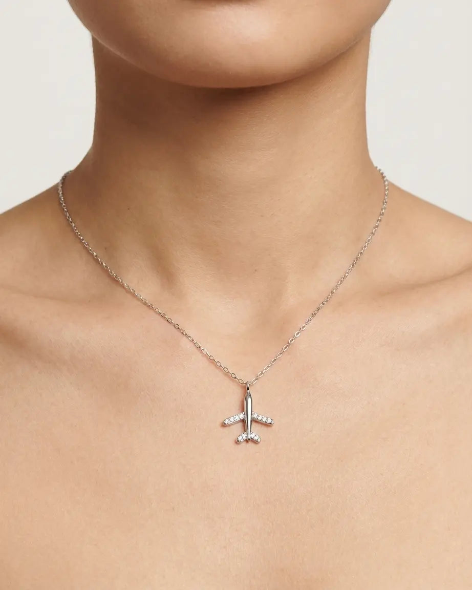 Wanderlust Minimal Necklace -  Silver Necklace by BLINGLANE