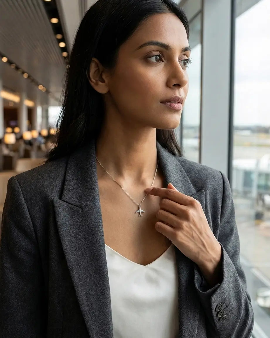 Wanderlust Minimal Necklace -  Silver Necklace by BLINGLANE
