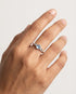 Wherever We Go Together Love Bands -  Silver Ring by BLINGLANE