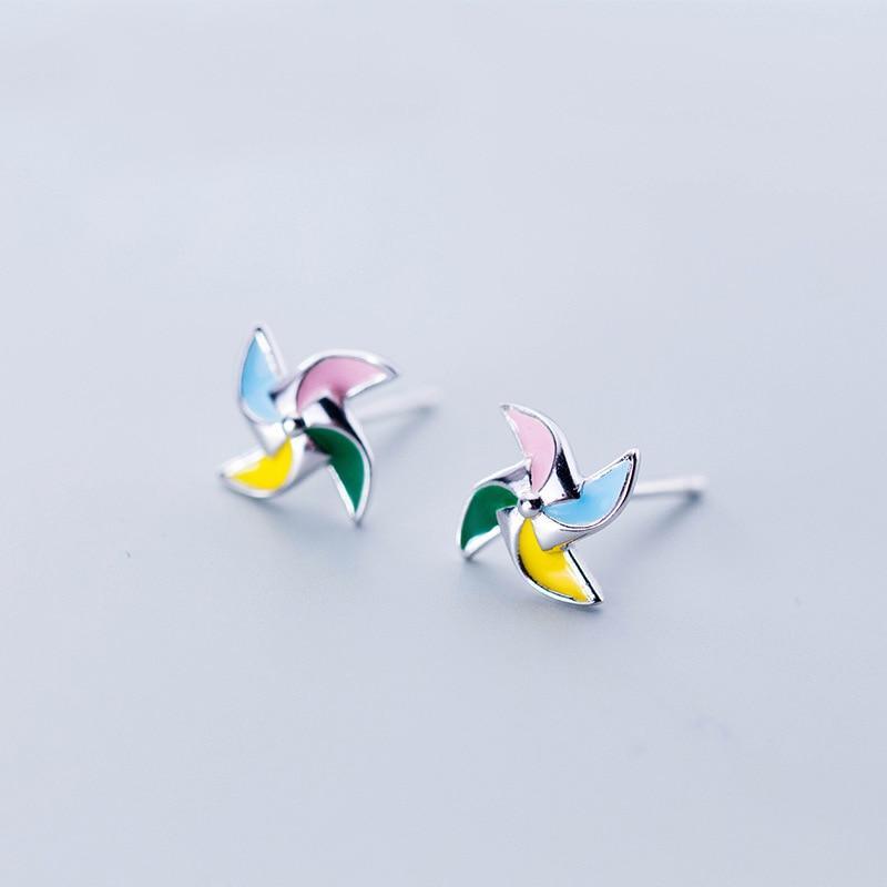 Fancy Multi Color Enamel Studs - Blinglane