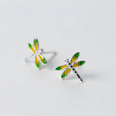 Glazing Dragonfly Mini Studs - Blinglane