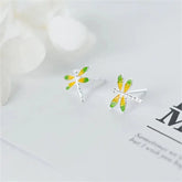 Glazing Dragonfly Mini Studs - Blinglane